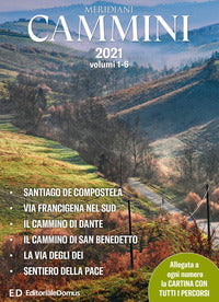 Cammini 2021 - cofanetto 6 volumi le grandi vie 