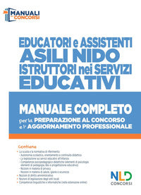 Educatori e assistenti asilo nido istruttori nei servizi educativi - manuale completo 