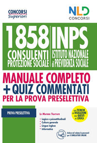 1858 consulenti protezione sociale inps - manuale completo + quiz commentati 
