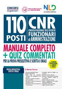 110 posti cnr funzionari di amministrazione - manuale completo + quiz commentati 