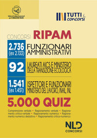 Concorsi ripam 2736 funzionari amministrativi 5000 quiz 