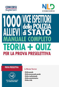1000 allievi viceispettori polizia di stato - manuale completo 