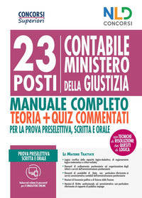 23 posti contabili ministero della giustizia - manuale completo 