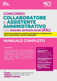 Concorso collaboratore e assistente amministrativo nelle aziende sanitarie locali asl - manuale 