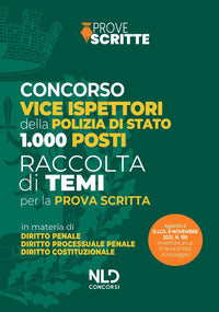 Concorso vice ispettori polizia di stato 1000 posti raccolta temi per la prova scritta 