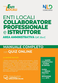 Enti locali collaboratore professionale e istruttore area amministrativa manuale 