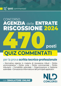 Concorso 470 posti agenzia delle entrate riscossione 2024 quiz commentati capitolo per capitolo 