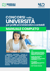 Concorsi nelle universita' 2023 profili amministrativi e contabili manuale completo 