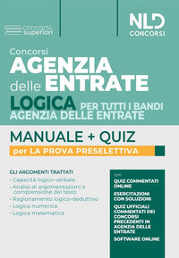 Concorsi agenzia delle entrate - logica per tutti i bandi agenzia delle entrate manuale + quiz 