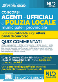 Concorso agenti e ufficiali di polizia locale municipale e provinciale - quiz commentati 