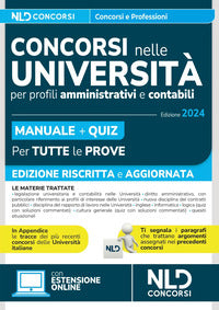 Concorsi nelle universita per profili amministrativi e contabili - manuale completo + quiz 