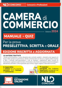 Camera di commercio - manuale + quiz per la prova preselettiva, scritta e orale 