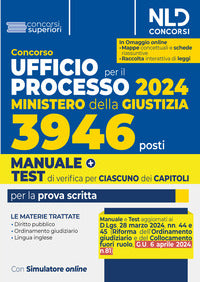 Concorso ufficio del processo 2024 - 3946 posti ministero della giustizia 