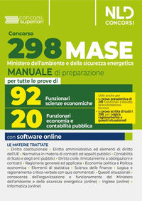 Concorso 298 mase - manuale completo per tutte le prove 