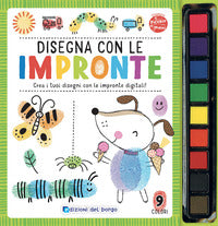Disegna con le impronte. crea i tuoi disegni con le impronte digitali 