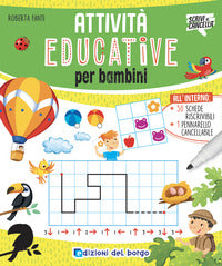 Attivita' educative per bambini - con 50 schede riscrivibili con pennarello 