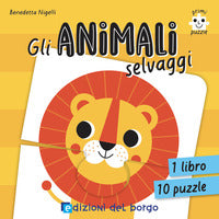 Animali selvaggi - 1 libro 10 puzzle 