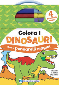 Colora i dinosauri con i pennarelli magici 