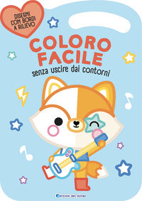 Volpe - coloro facile senza uscire dai contorni 