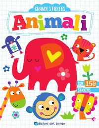 Animali - grandi stickers con adesivi 