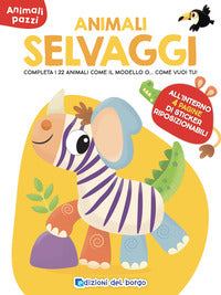 Animali selvaggi - animali pazzi con adesivi 