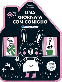 Giornata con coniglio - casette di feltro 