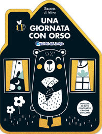 Giornata con orso - casette di feltro 