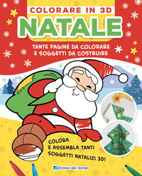 Natale - colorare in 3d tante pagine da colorare e soggetti da costruire 