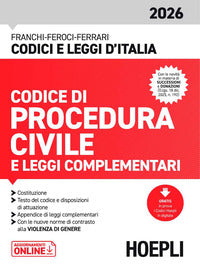 Codice di procedura civile 2026 e leggi complementari 
