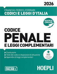 Codice penale 2026 e leggi complementari 