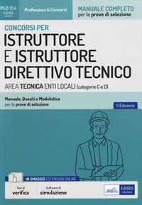 Concorsi per istruttore direttivo tecnico enti locali 