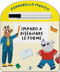 Imparo a disegnare le forme con pennarello cancellabile 