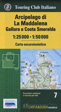 Arcipelago di la maddalena gallura e costa smeralda 1:25.000 - 1:50.000 