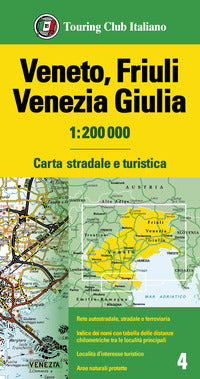 Veneto friuli venezia giulia 1:200.000 