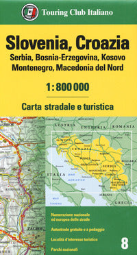 Slovenia croazia bosnia-erzegovina 1:800.000 