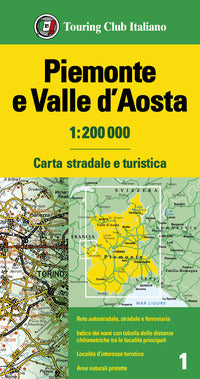 Piemonte e valle d'aosta 1:200.000 