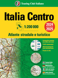 Italia centro atlante stradale e turistico 1:200.000 2024-2025 
