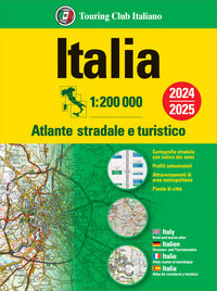 Italia atlante stradale e turistico 1:200.000 2024 - 2025 cofanetto 