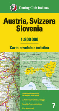 Austria svizzera slovenia 1:800.000 