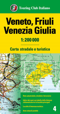 Veneto friuli venezia giulia 1:200.000 