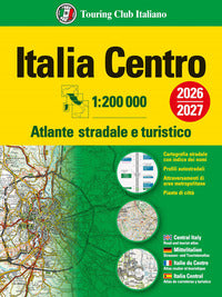 Italia centro atlante stradale e turistico 1:200.000 2026-2027 