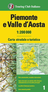 Piemonte e valle d'aosta 1:200.000 