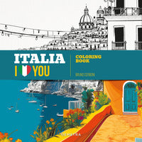 Italia i love you coloring book 