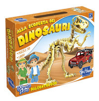 Alla scoperta dei dinosauri da grande saro' paleontologo con puzzle 3d 