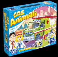 Sos animali da grande saro' veterinario con puzzle 3d 