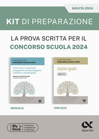 Kit di preparazione per la prova scritta per il concorso scuola 2024 - manuale + quiz 