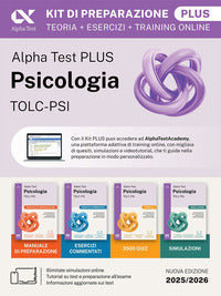 Alpha test plus psicologia tolc-psi. kit completo di preparazione 