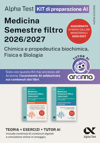 Alpha test medicina semestre filtro 2026-2027 kit di preparazione 