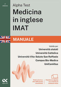 Alpha test medicina in inglese imat 2026 - 2027 manuale. per test di ammissione universitari 
