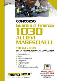 Concorso guardia di finanza 1030 allievi marescialli - teoria e quiz 